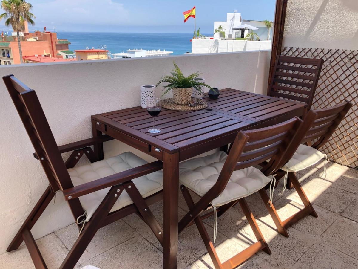 El Cortijuelo. Magnificent Triplex Terraced House With Rooftop Of 18M2, Overlooking The Sea. Parking Torremolinos Bagian luar foto